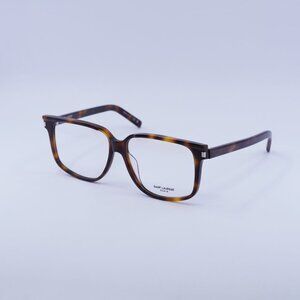 Saint Laurent SL599OPT 002 Eyeglasses Dark Havana 58mm Square Frame
